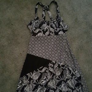 Black Block Design Dress